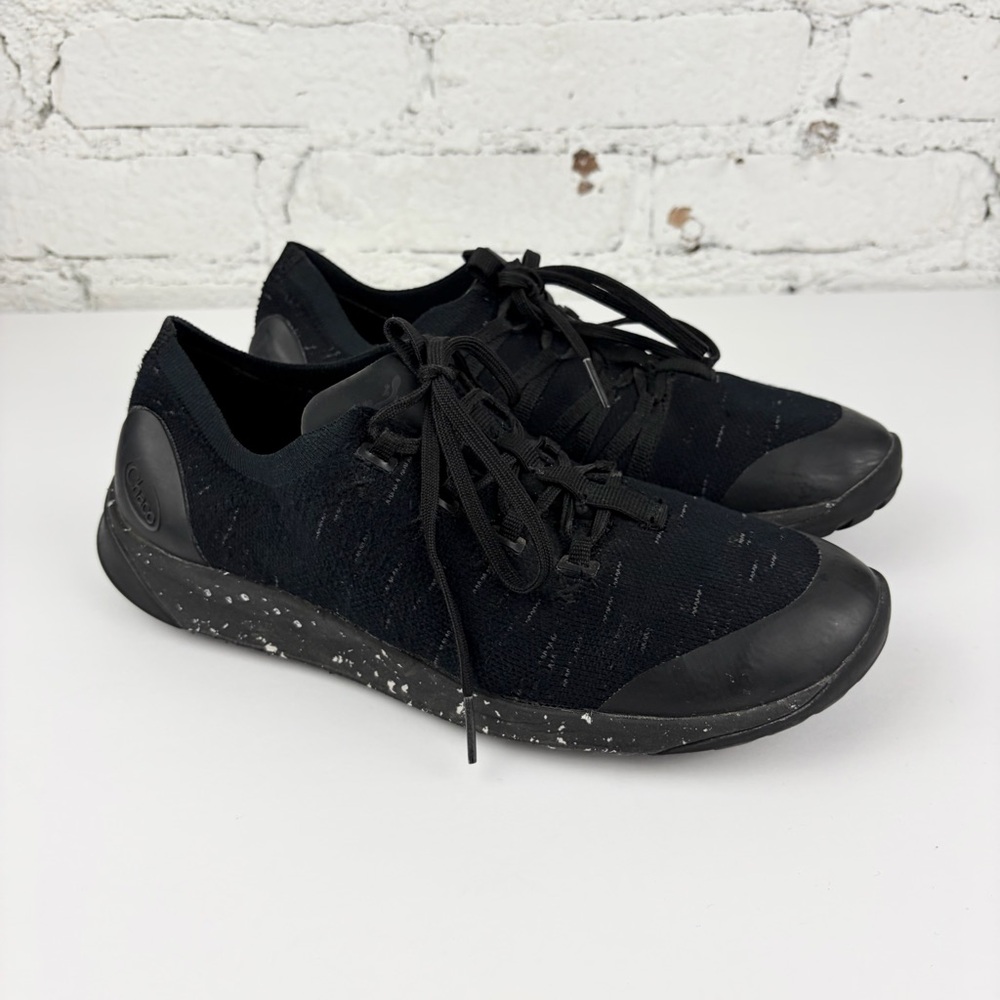 Chaco Scion Black Knit Laced Athletic Hiking Outdoor Running Sneakers Womans 9